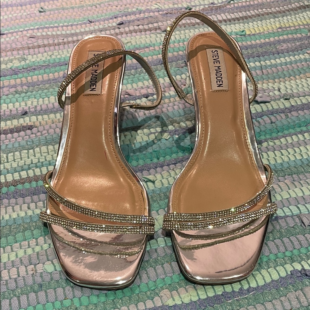 Steve Madden Metallic Strappy Sandals